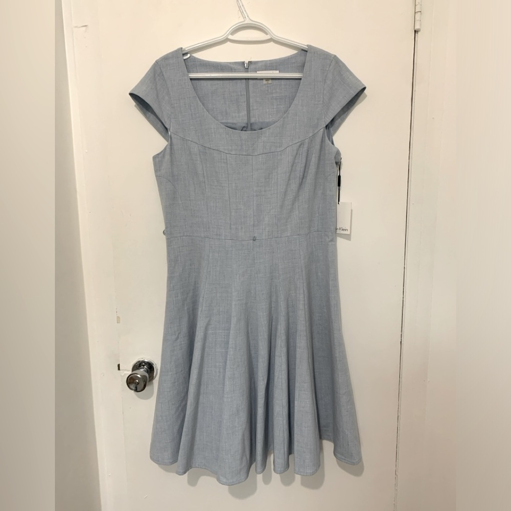 NWT Calvin Klein blue dress